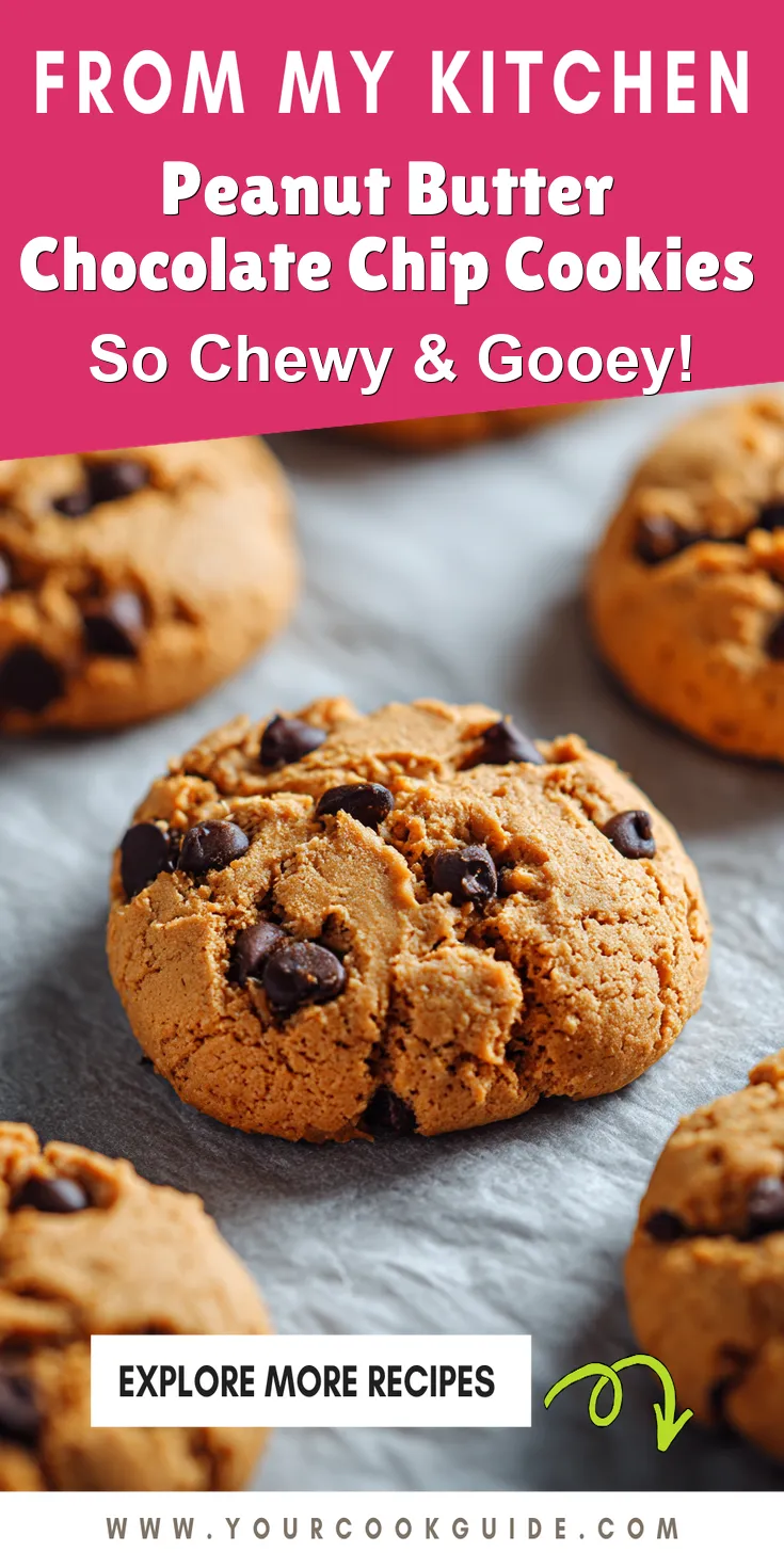 Peanut Butter Chocolate Chip Cookies served warm with cozy spices