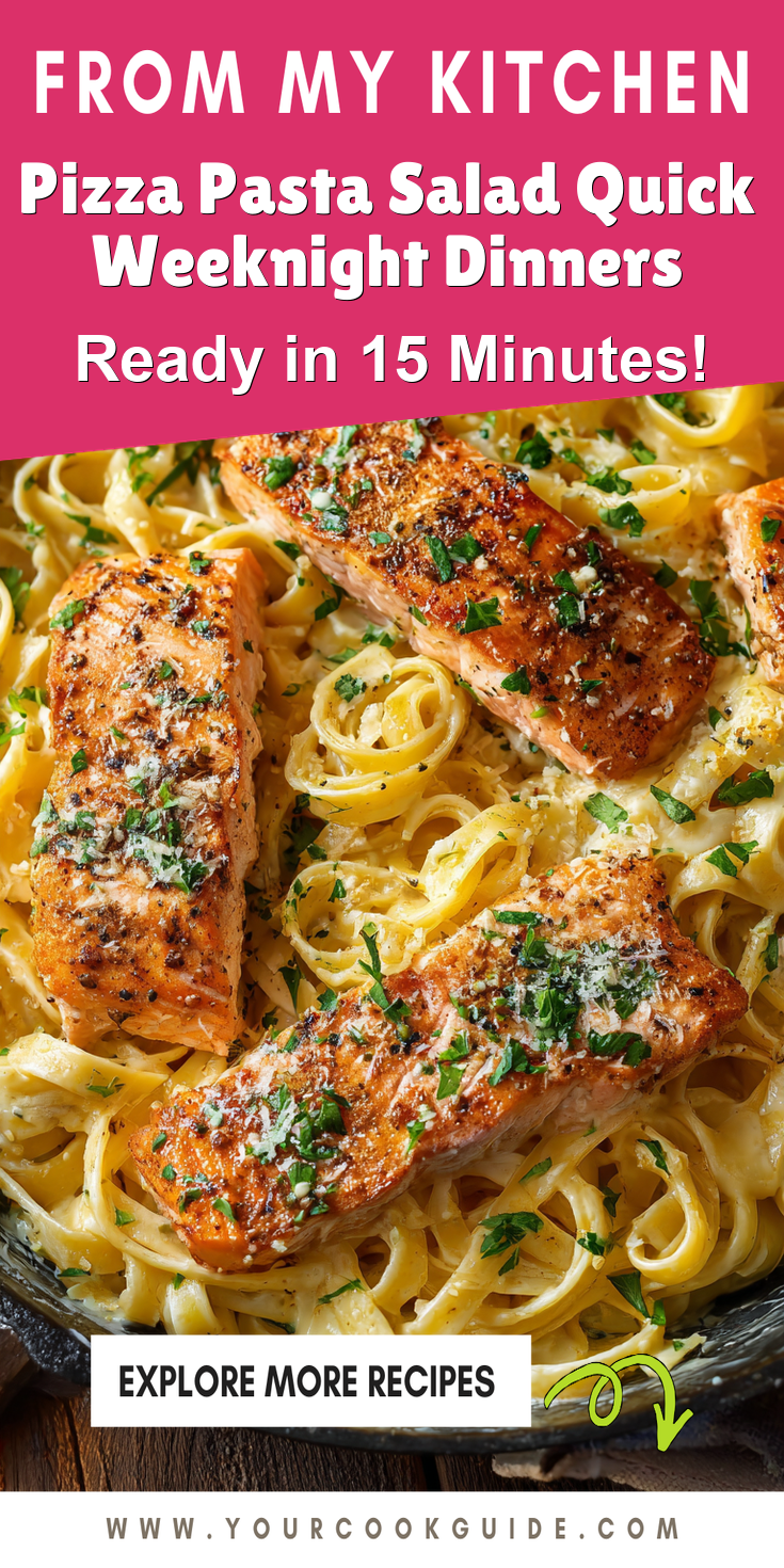 Pizza Pasta Salad Quick Weeknight Dinners served warm with cozy spices