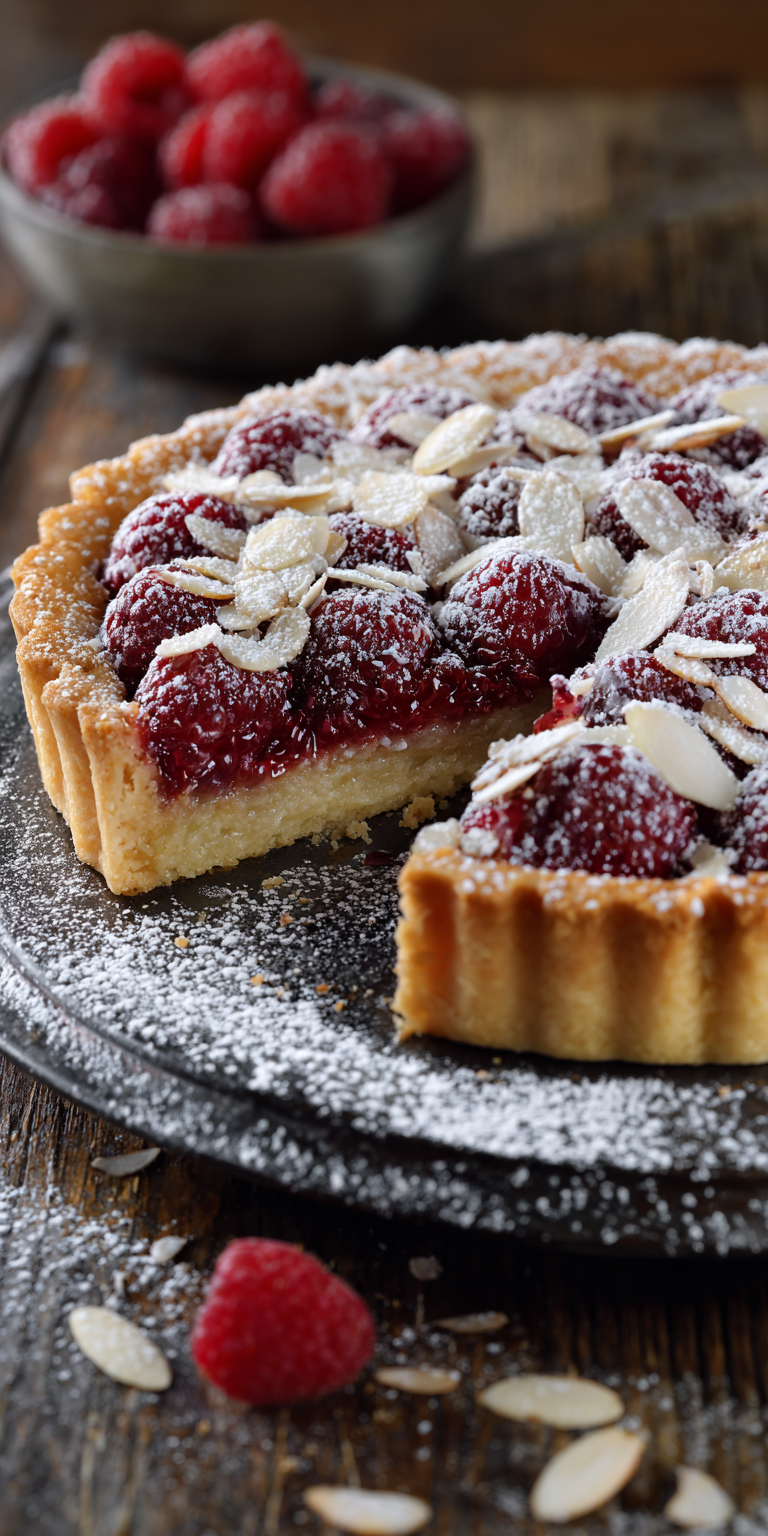 Raspberry Almond Tart French Style Recipe