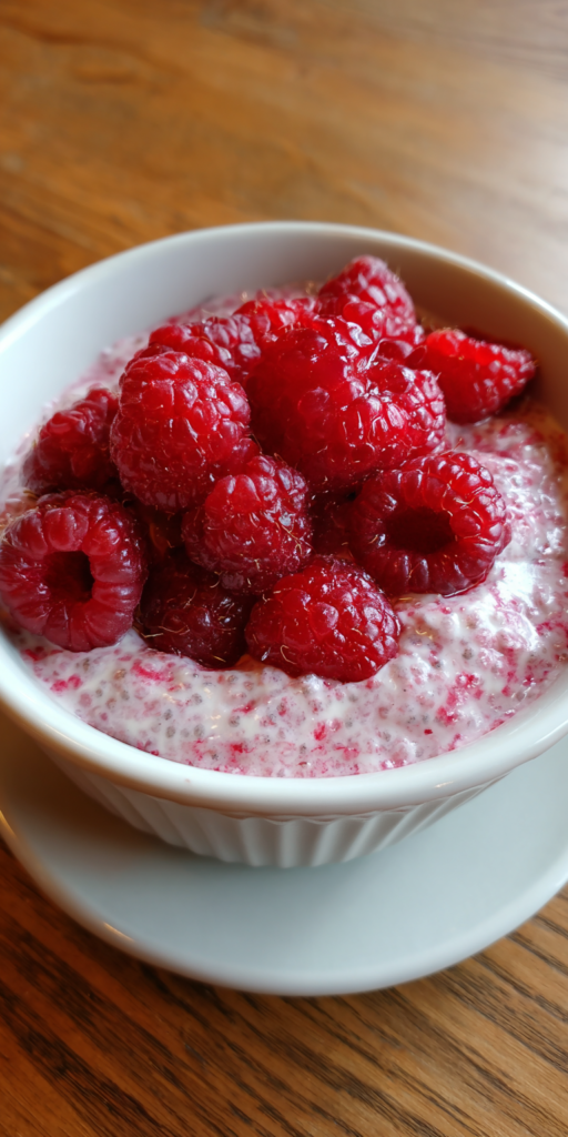 Raspberry Keto Chia Pudding Recipe