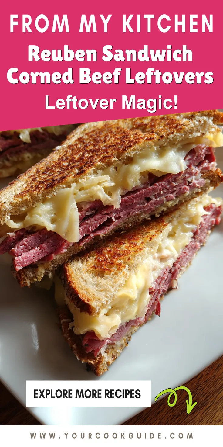 Reuben Sandwich Corned Beef Leftovers served warm with cozy spices