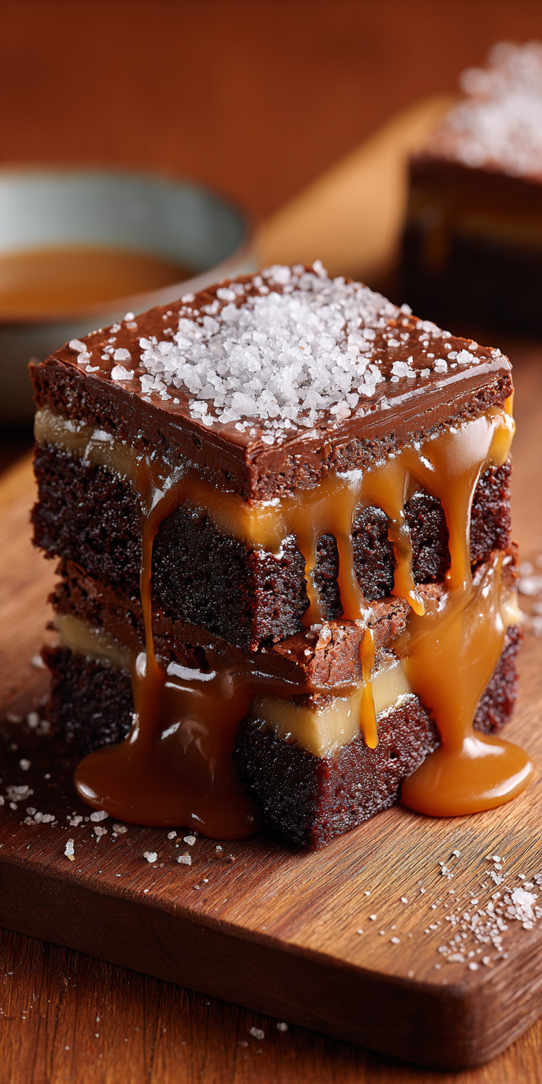 Salted Caramel Brownie Dessert Recipe