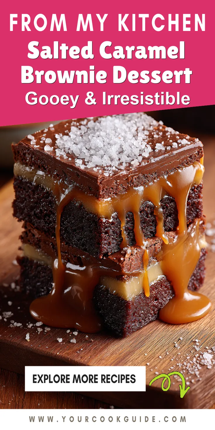 Salted Caramel Brownie Dessert served warm with cozy spices