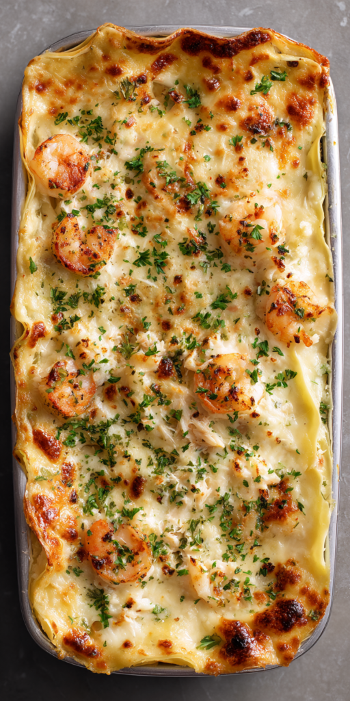 Seafood Lasagna with White Sauce Recipe