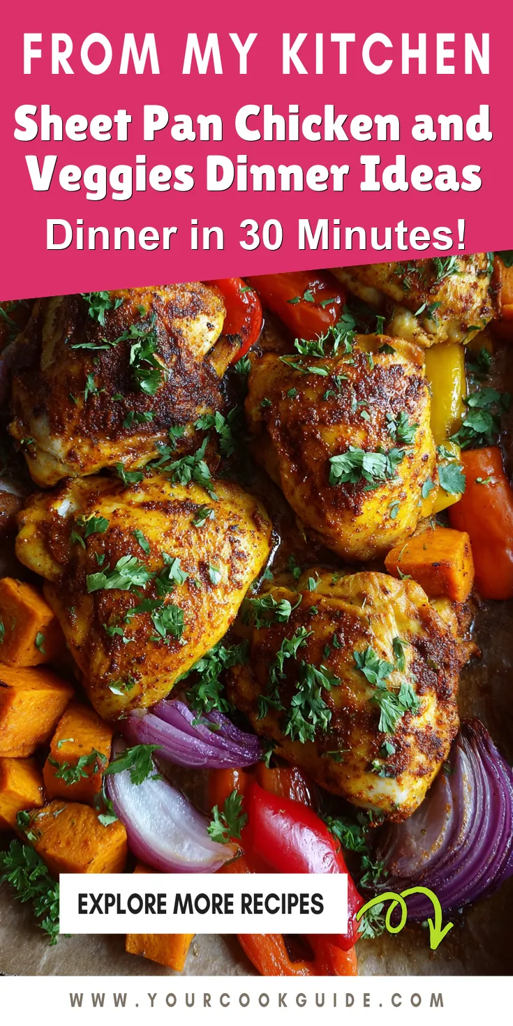 Sheet Pan Chicken and Veggies Dinner Ideas served warm with gentle spices and a cozy aroma