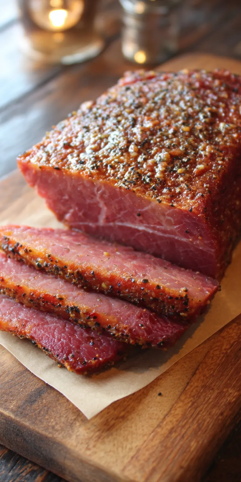 Smoked Corned Beef Brisket Recipe served warm with cozy spices