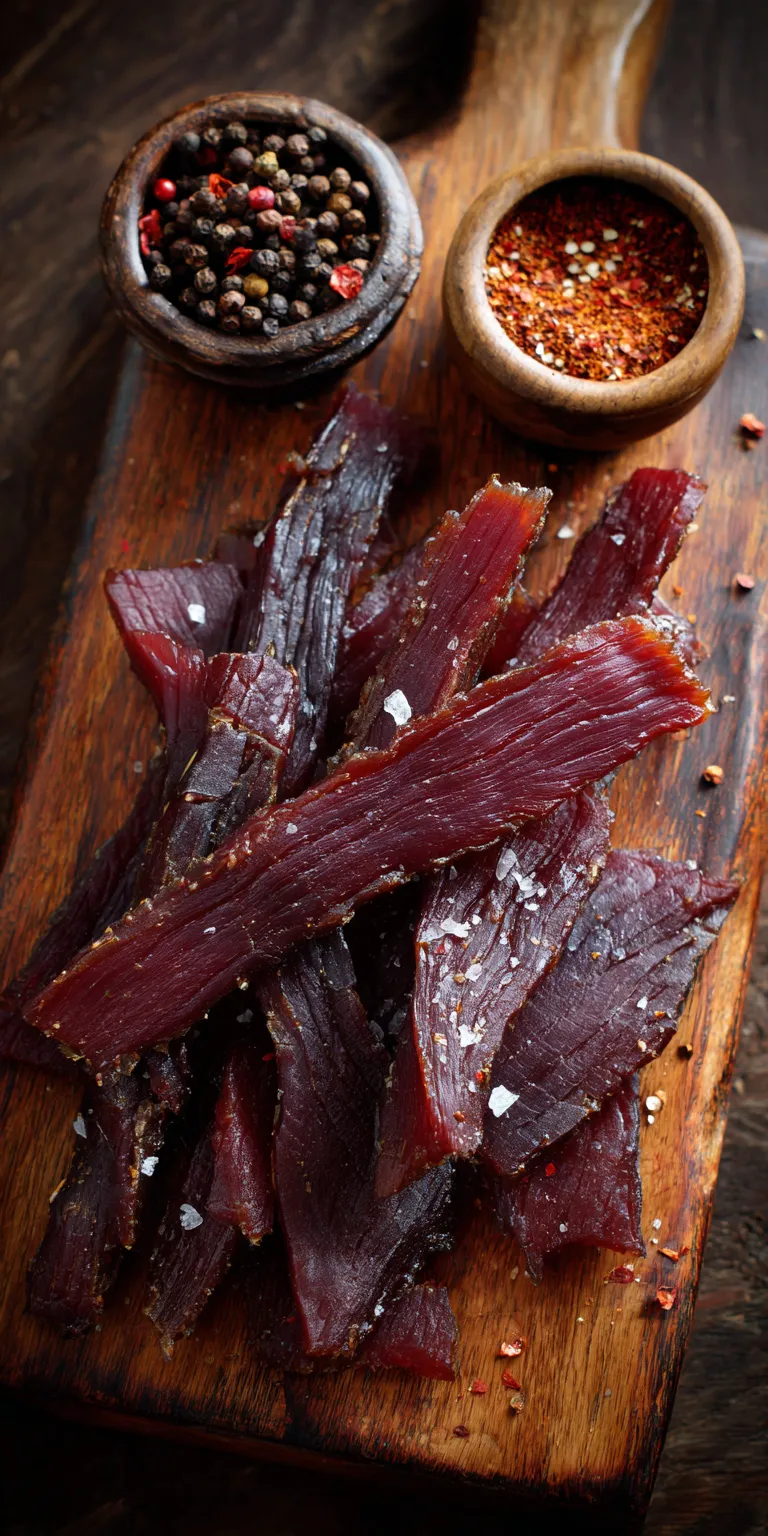 Smoked Venison Jerky Soy Marinade served warm with cozy spices