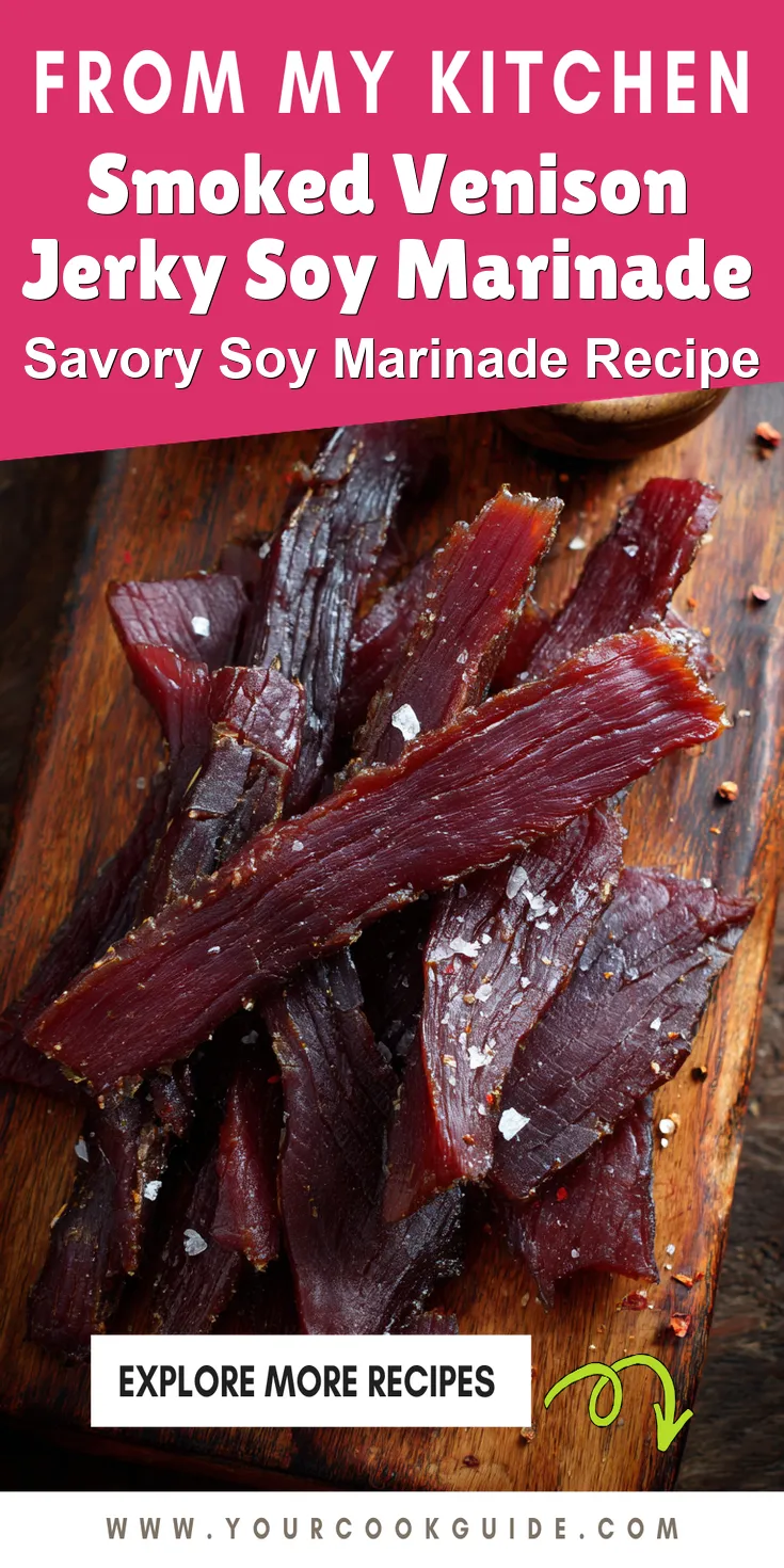Smoked Venison Jerky Soy Marinade served warm with cozy spices
