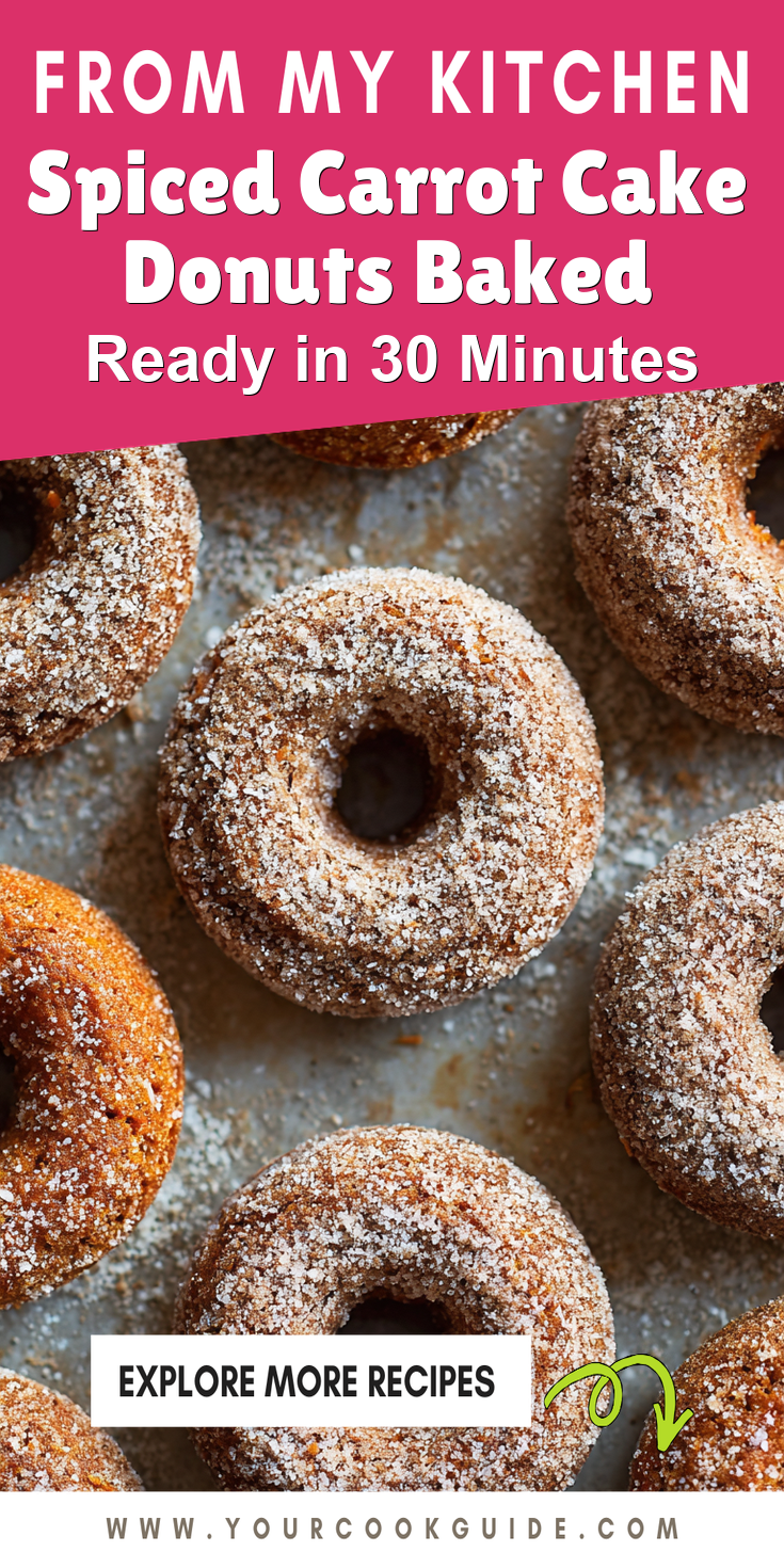 Spiced Carrot Cake Donuts Baked served warm with cozy spices