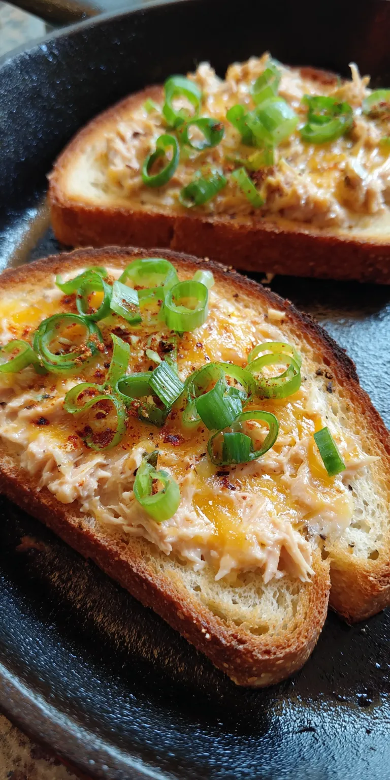 Spicy Tuna Melt High Protein Lunch served warm with cozy spices