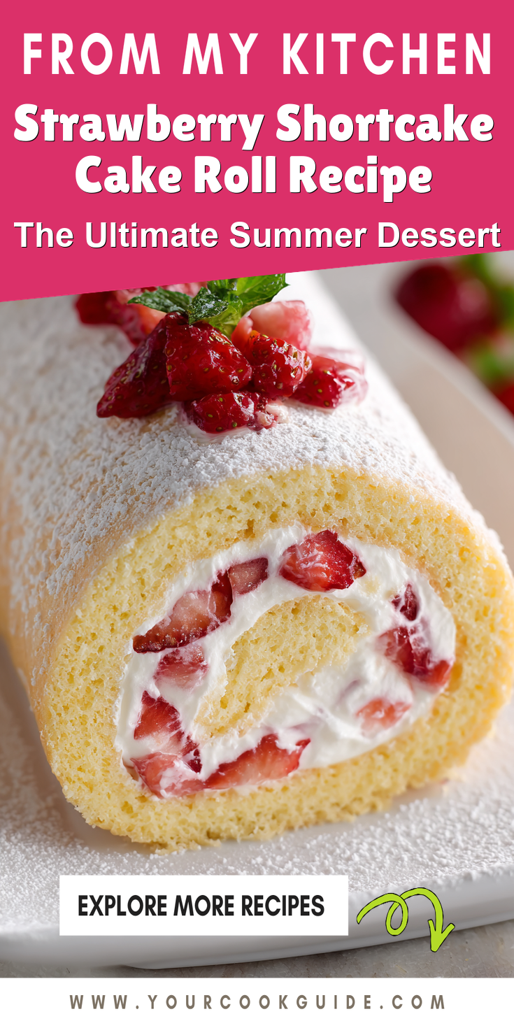 Strawberry Shortcake Cake Roll Recipe served warm with gentle spices and a cozy aroma
