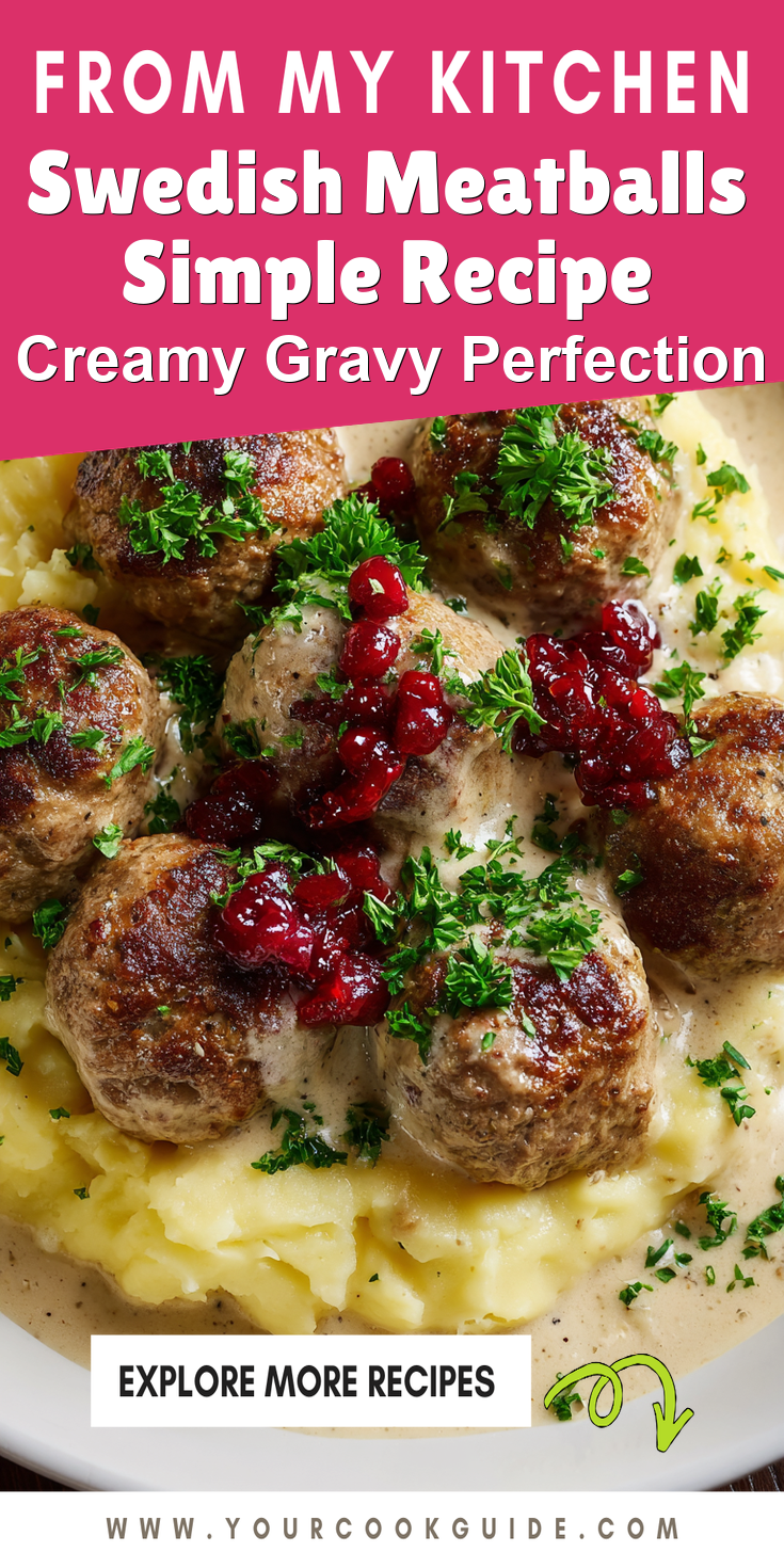 Swedish Meatballs Simple Recipe served warm with cozy spices