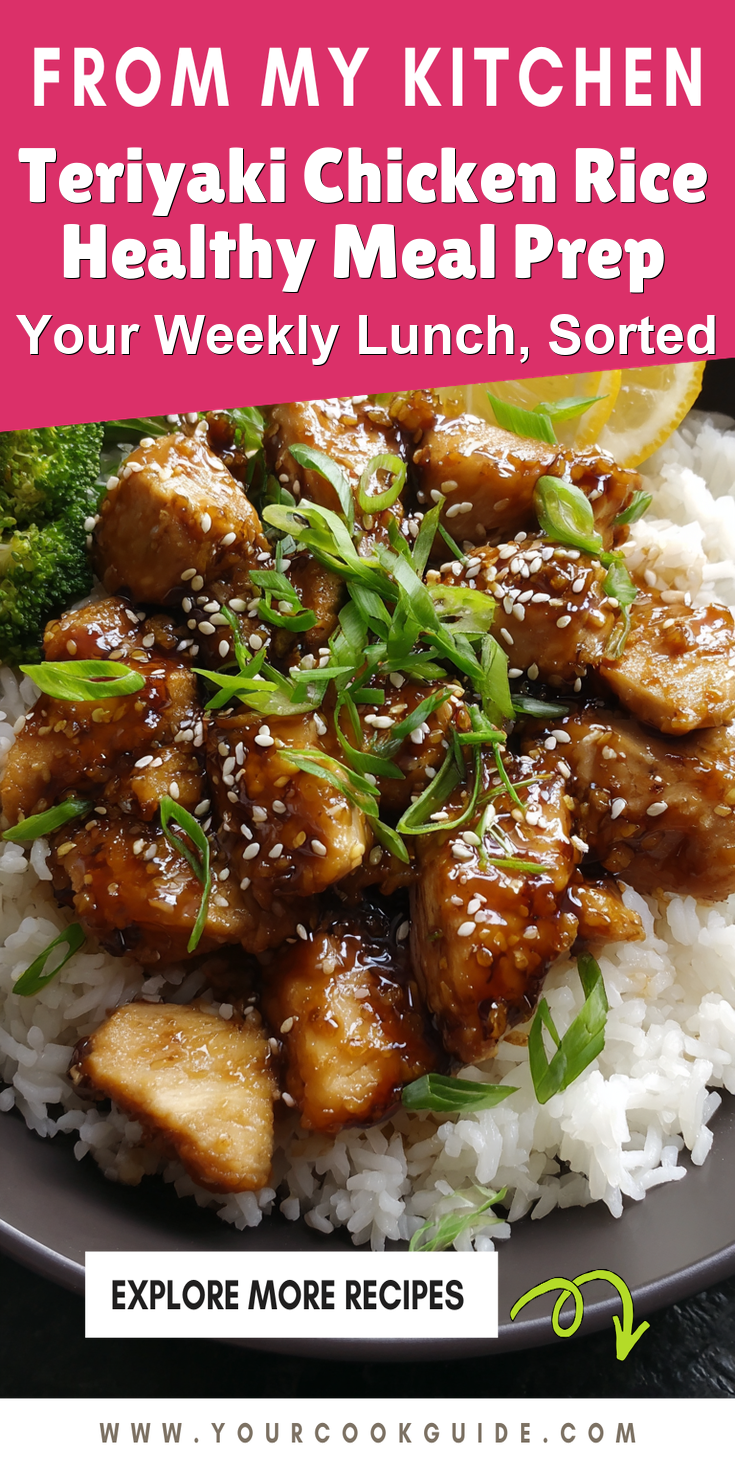 Teriyaki Chicken Rice Healthy Meal Prep served warm with cozy spices