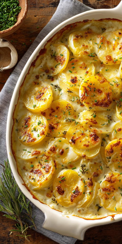 Truffle Oil Fancy Scalloped Potatoes Recipe