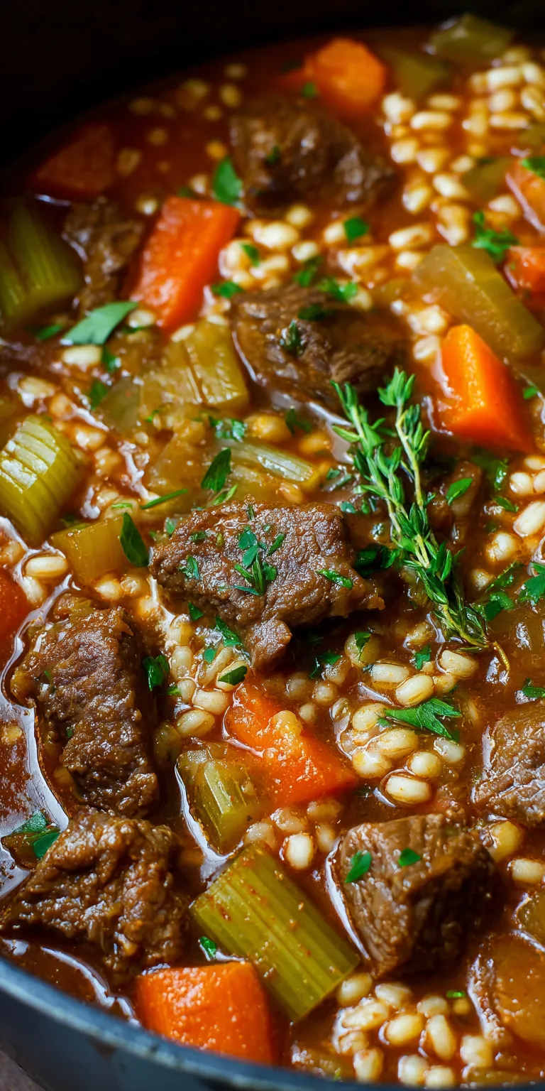 Venison Barley Soup Stew Recipes served warm with cozy spices