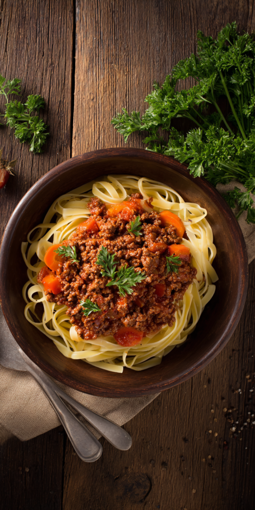 Venison Bolognese Sauce over Pasta Recipe