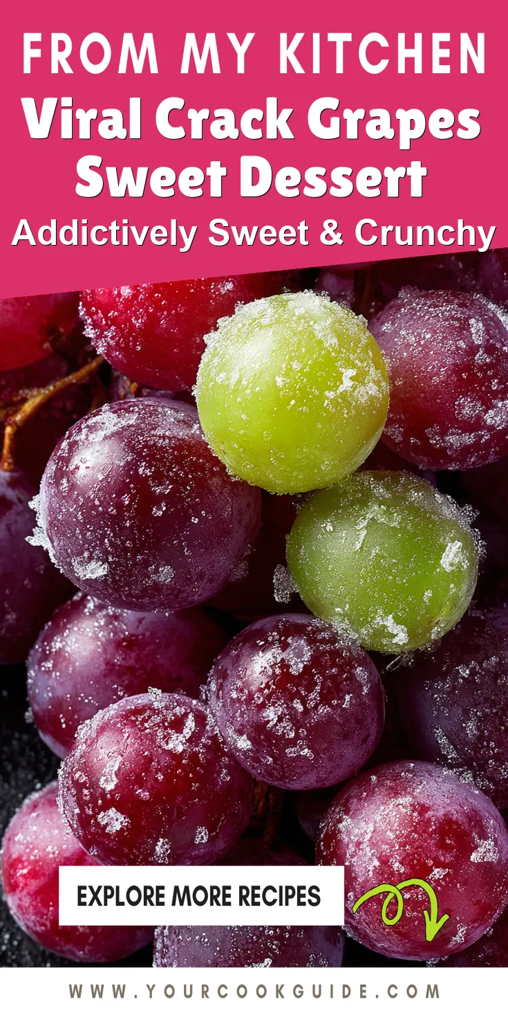 Viral Crack Grapes Sweet Dessert served warm with cozy spices