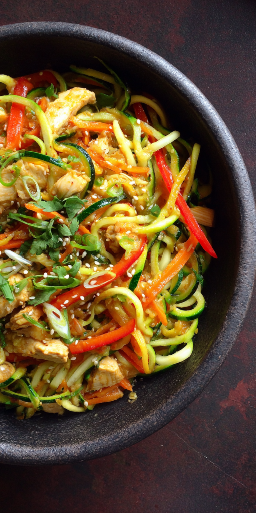 Zucchini Noodle Stir Fry Healthy Food Dishes Recipe