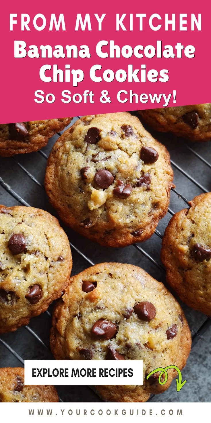 Banana Chocolate Chip Cookies served warm with cozy spices