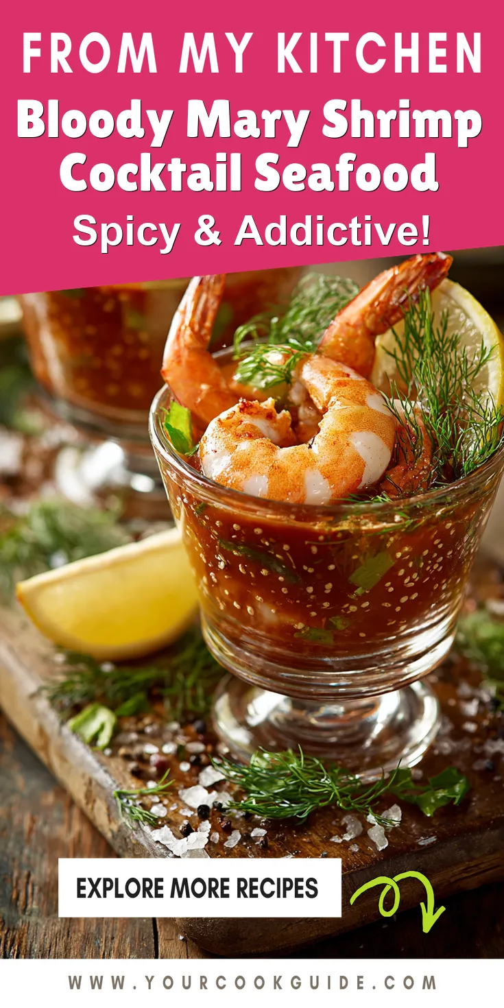 Bloody Mary Shrimp Cocktail Seafood served warm with cozy spices