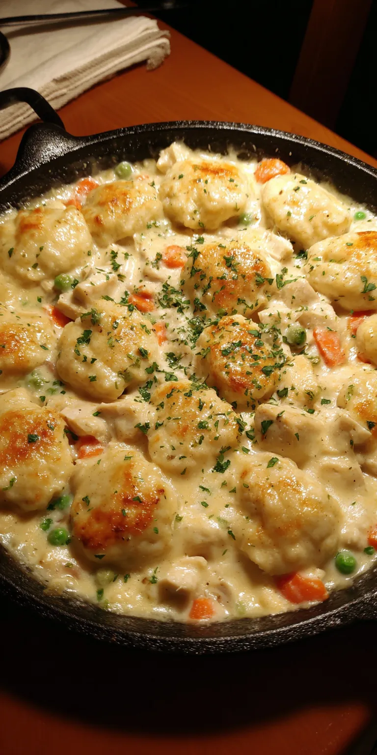 Campfire Chicken And Dumplings served warm with cozy spices