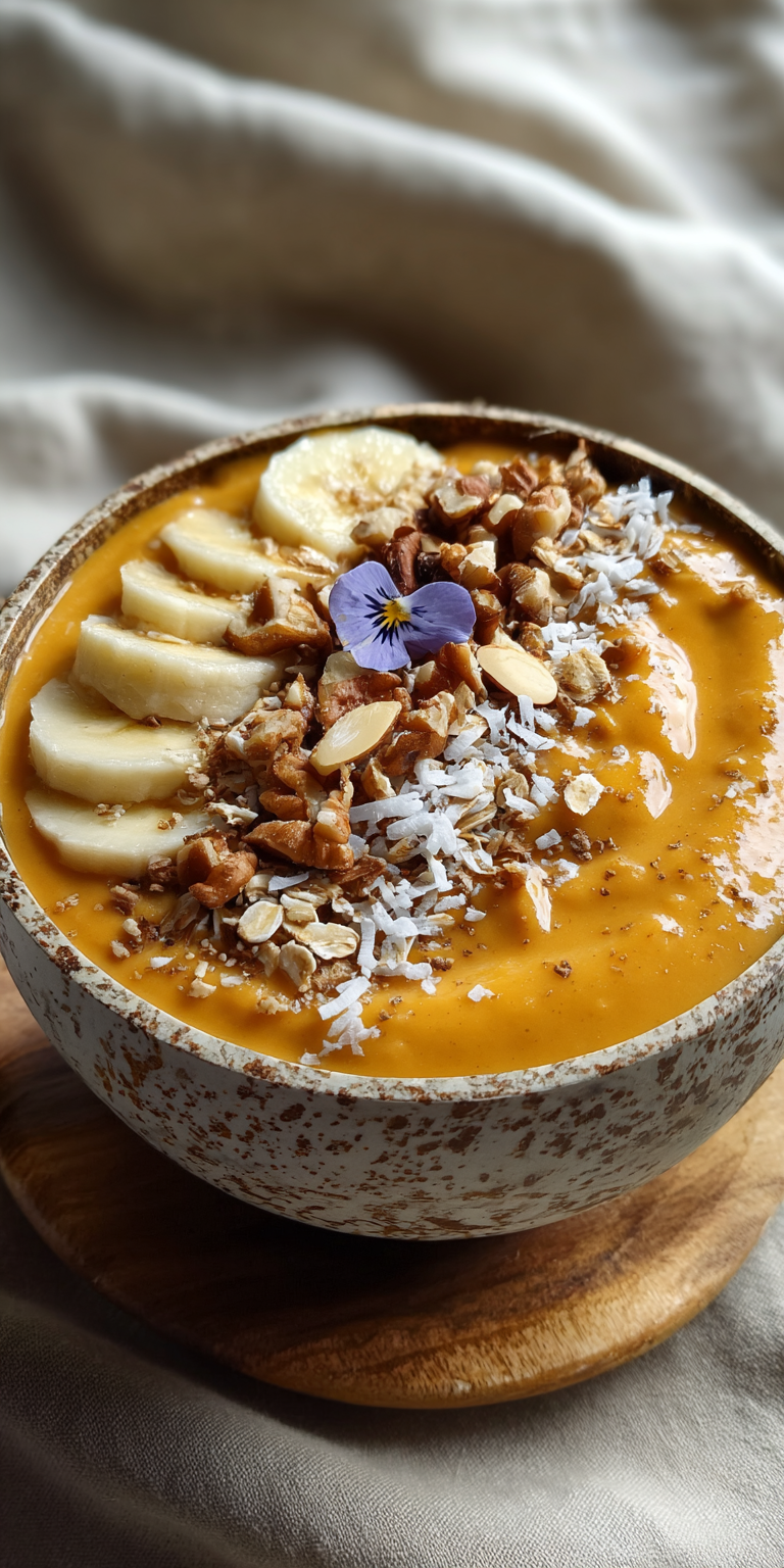 Carrot Cake Smoothie Bowl Recipe