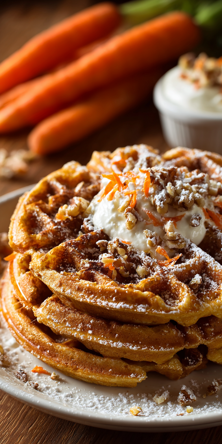 Carrot Cake Waffles for Brunch Recipe