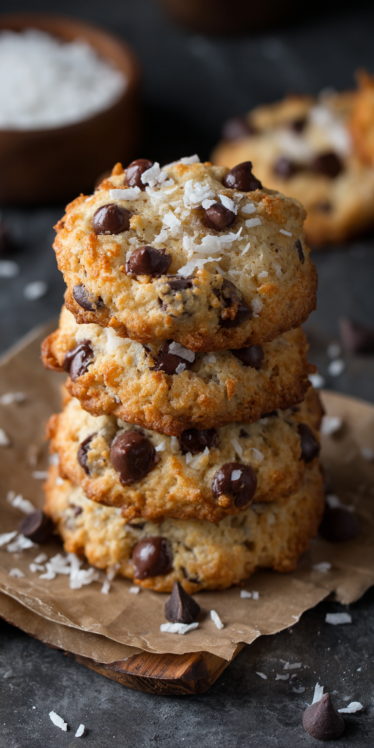 Coconut Chocolate Chip Cookies Recipe