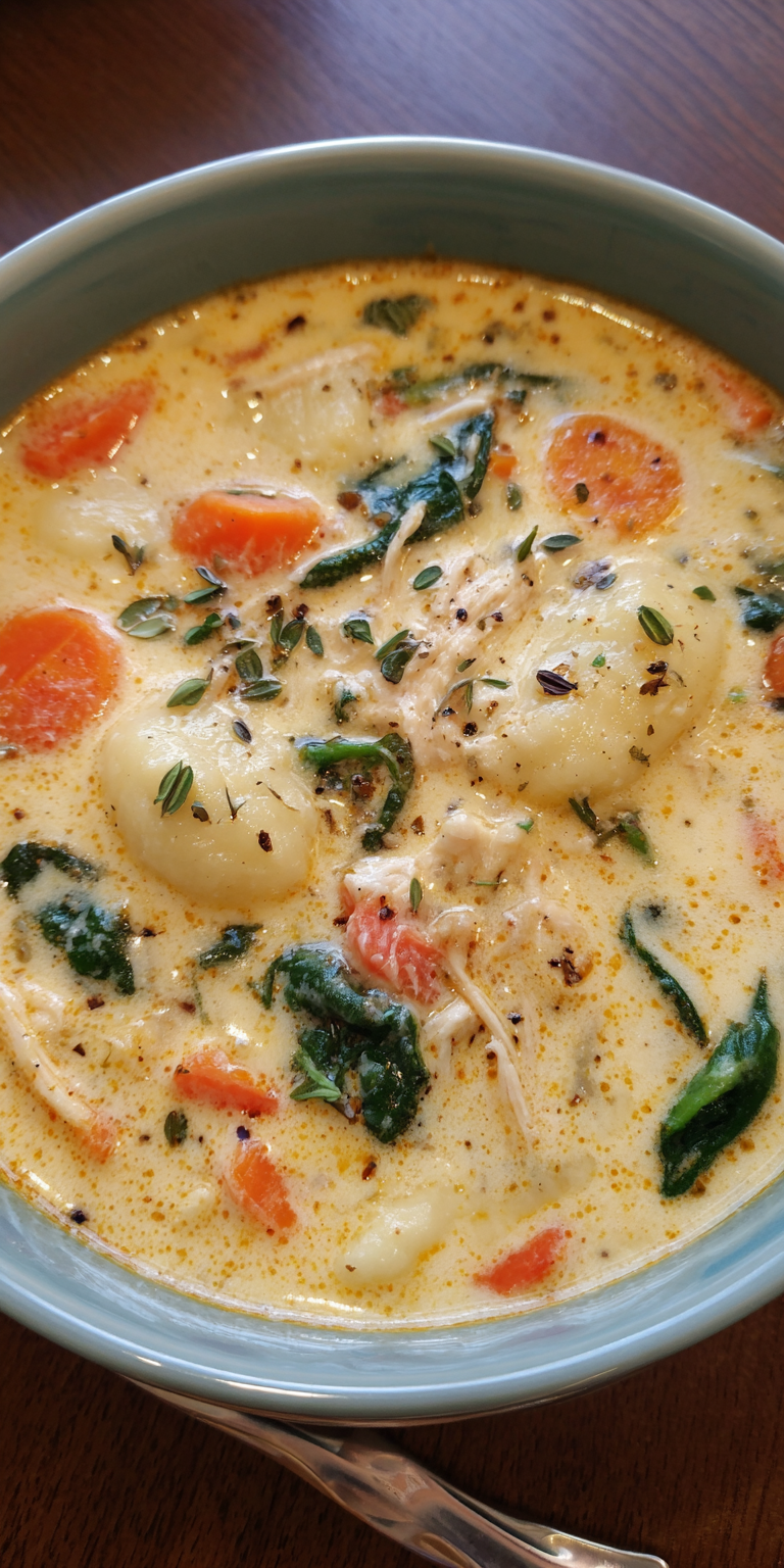 Crockpot Chicken Gnocchi Soup Recipe