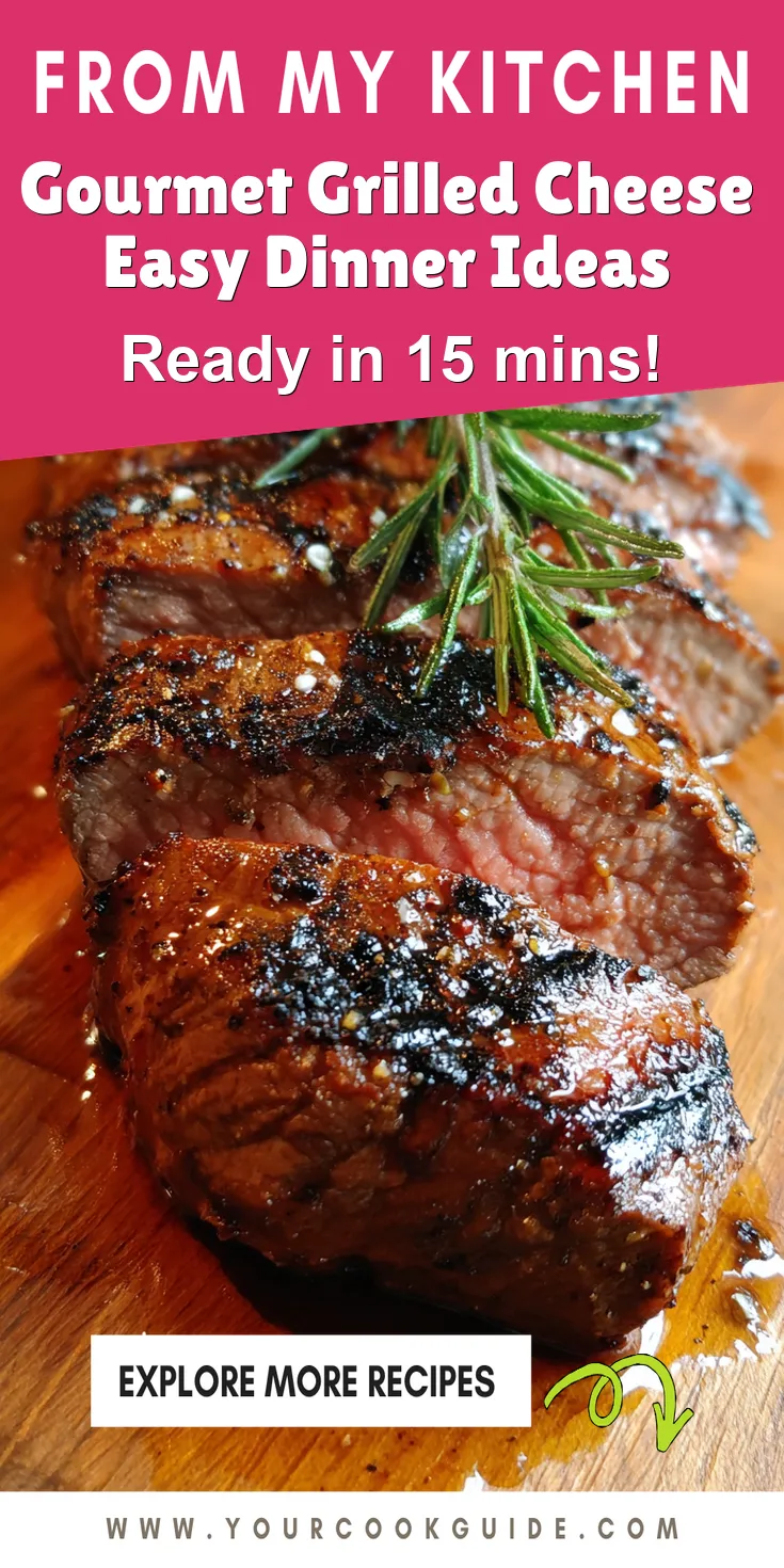 Gourmet Grilled Cheese Easy Dinner Ideas served warm with cozy spices