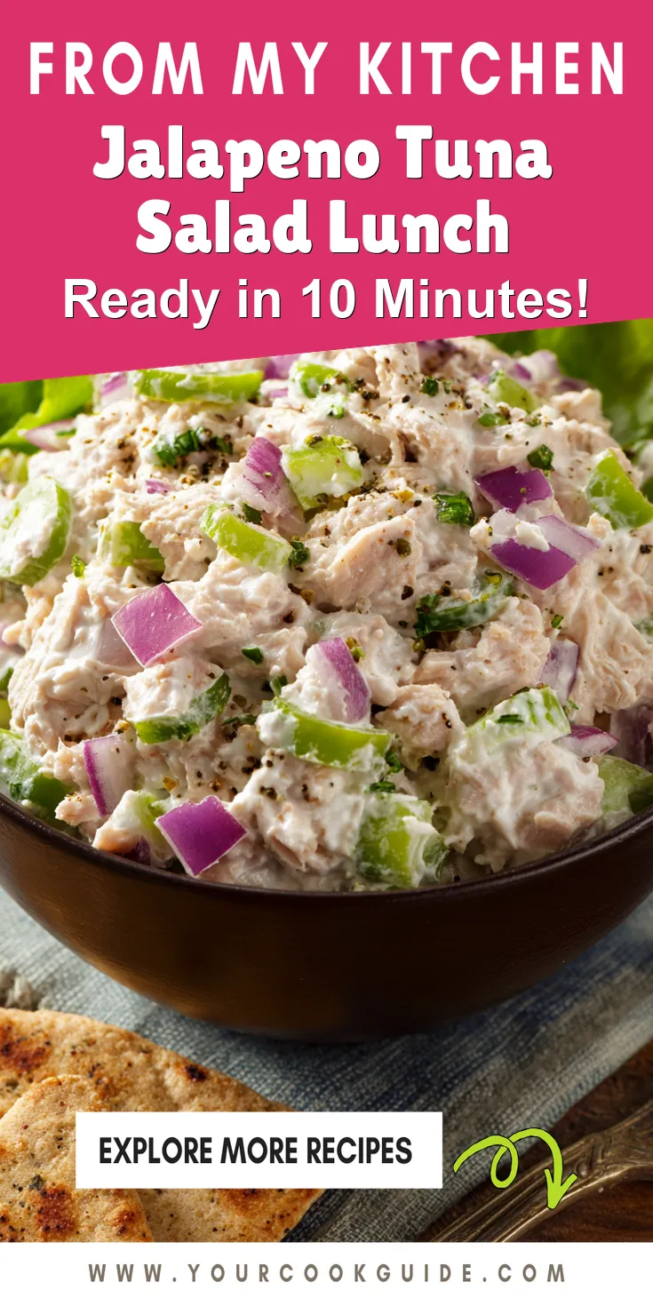 Jalapeno Tuna Salad Lunch served warm with cozy spices