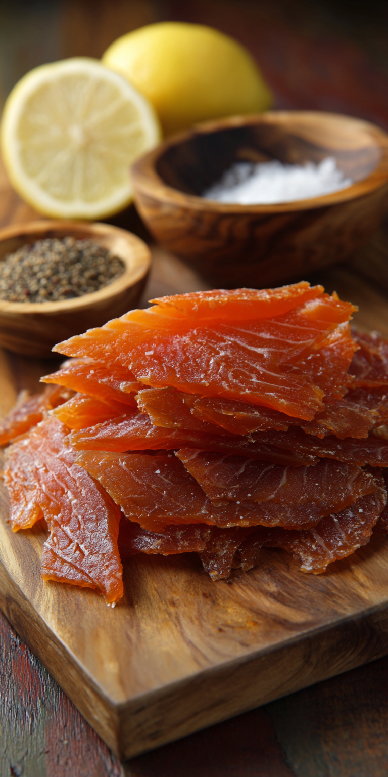 Lemon Pepper Salmon Jerky Recipe