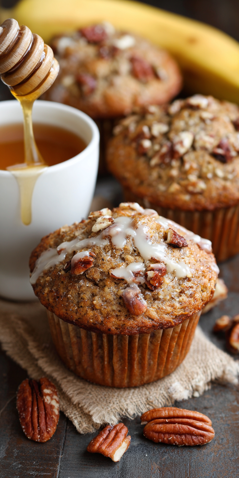 Maple Pecan Banana Muffins Recipe