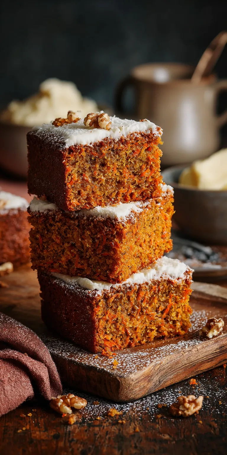 Olive Oil Carrot Cake Recipe served warm with gentle spices and a cozy aroma