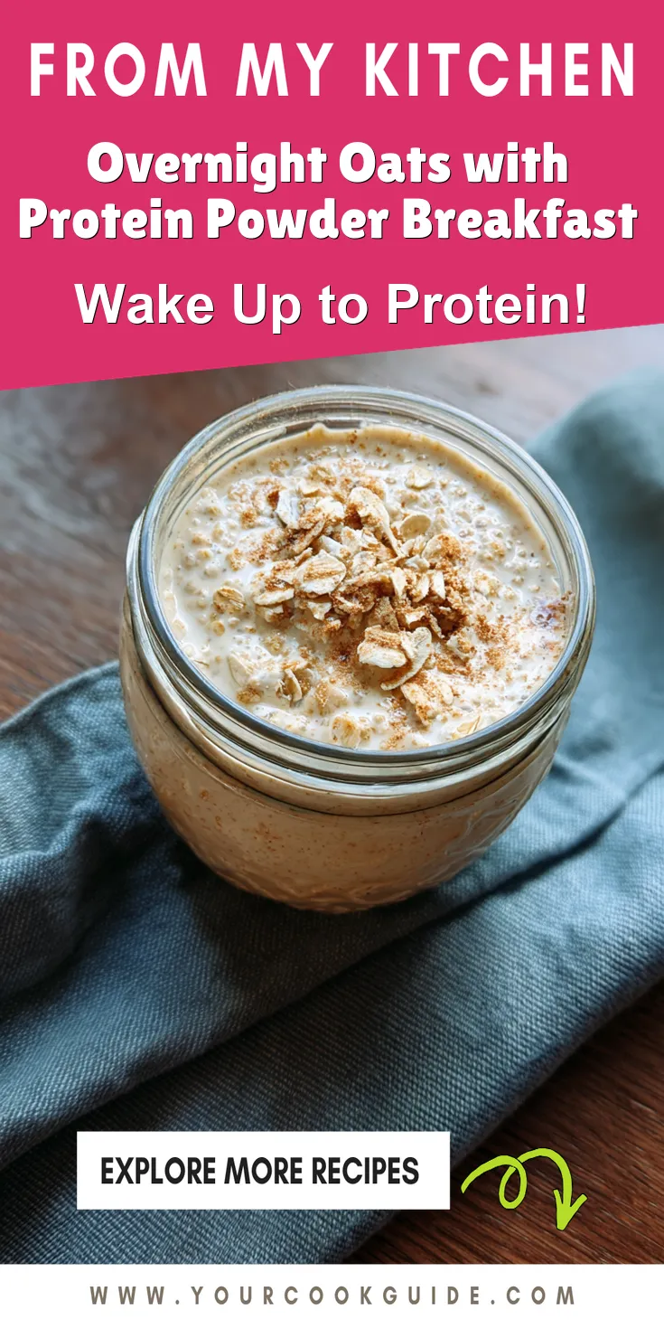 Overnight Oats with Protein Powder Breakfast served warm with cozy spices