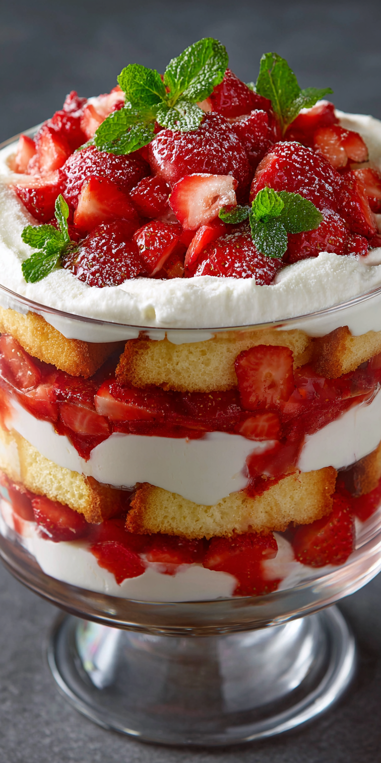 Strawberry Shortcake Pancakes Stack Recipe