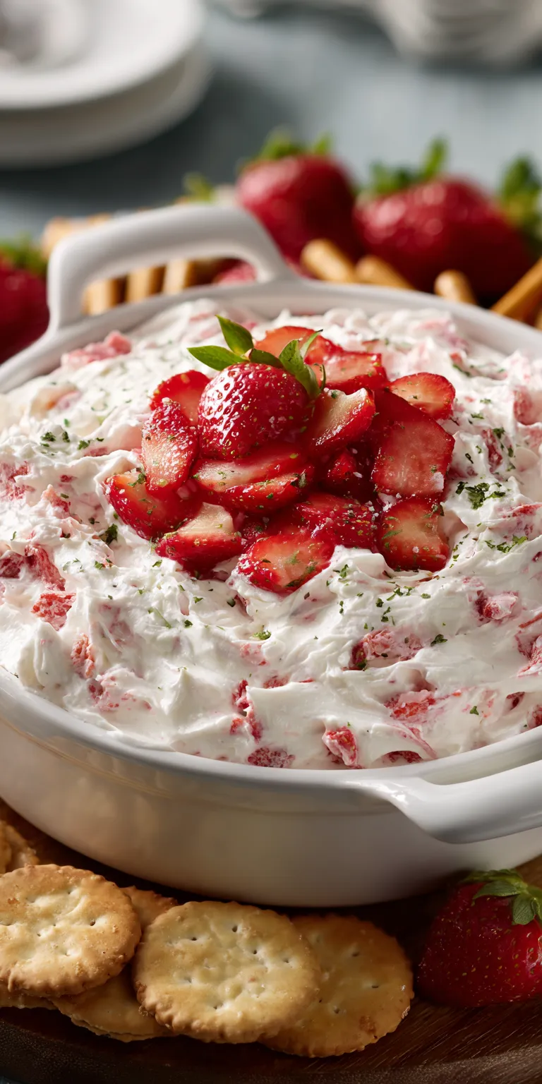 Strawberry Shortcake Trifle Bowl served warm with cozy spices