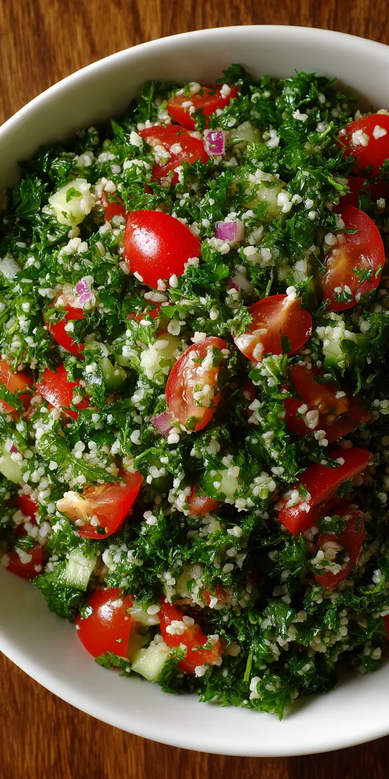 Tabouli Salad Mediterranean Recipes Side served warm with cozy spices